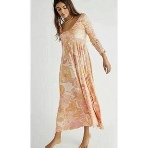 Free People Women's First Date Scoop Neck Maxi Dress XS